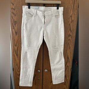 Off-white Gap 27r Girlfriend distressed jeans